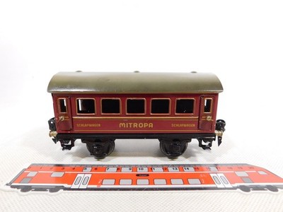 Märklin Spur 0 1725 Blech Schlafwagen Passenger Car Mitropa #DS951-0,5