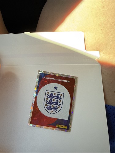 Panini FIFA World Cup 2026 England Team Crest Logo Sticker ENG 1 Official