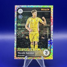 Nicolo Savona 2024-25 Topps Merlin Mini Diamond Refractor Rookie