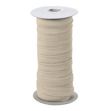 Elastic Bands 1/2 Inch x 20 Yards Stretch Flat Elastic Cord, Khaki