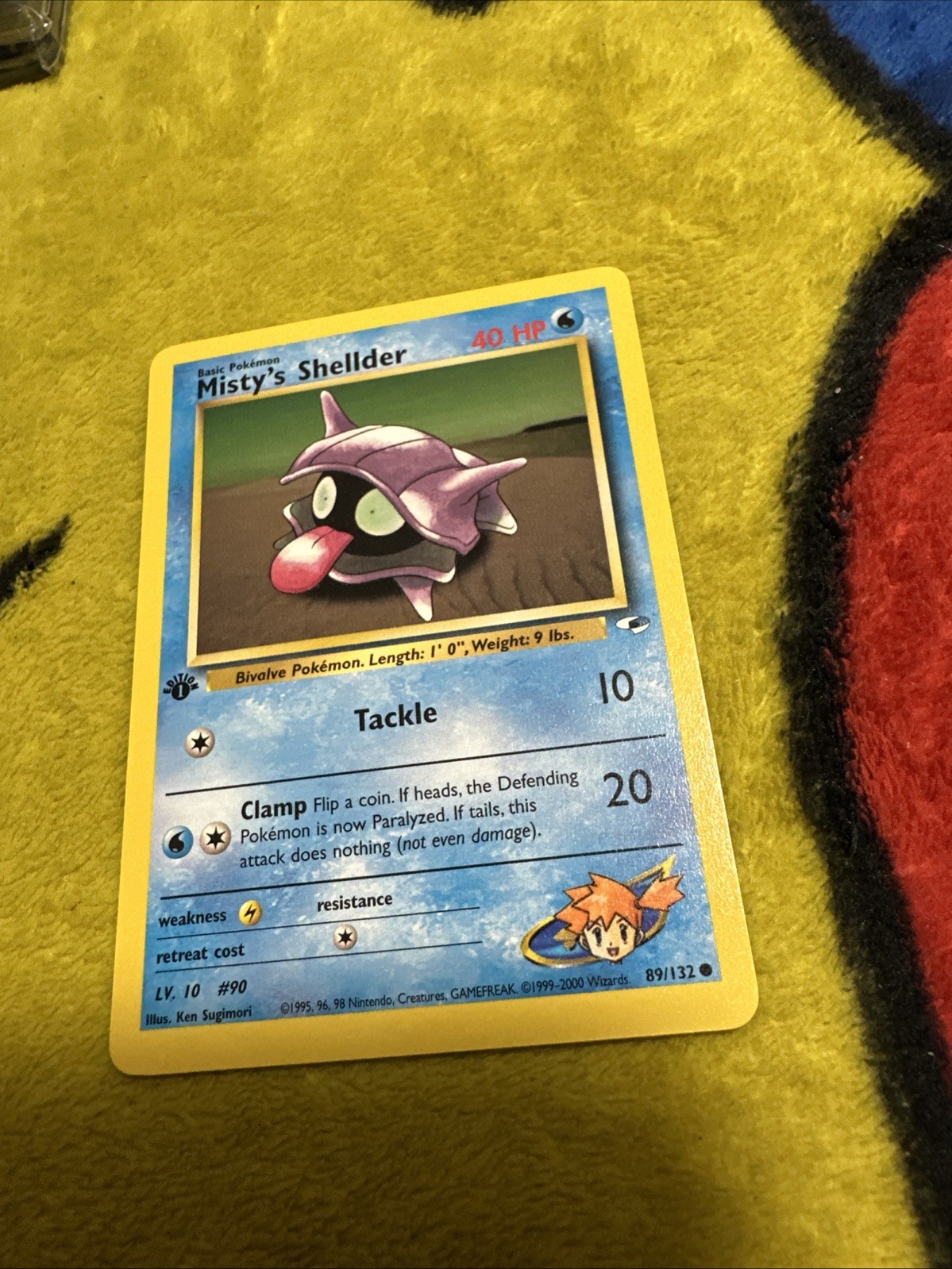 Pokemon 1st Edition Gym Heroes Misty’s Shellder 89/132 NM/M