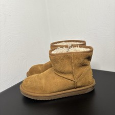 KOOLABURRA UGG KOOLA MINI W/ ZIPPER BOOTS 1116770 UNISEX KIDS SIZE 3 TAN/BROWN