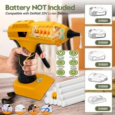 Cordless 18-20V 100W Thermal Glue Gun - Industrial Strength 3 Min Heat Up