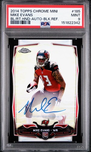2014 Topps Chrome Mike Evans /25 Black Refractor Rookie Auto PSA 9 Mislabeled