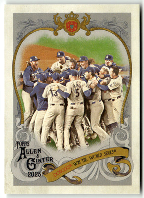 Topps Allen & Ginter MLB 2025 No. SV-1 Freddie Freeman Dodgers win World Series
