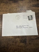 1972 Arthur Buck Briscoe Signed Letter St Mary?s County MD With Envelope