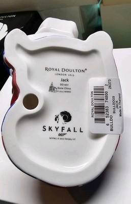 Royal Doulton Jack Bulldog SKYFALL 2012 DD 007 James Bond Film