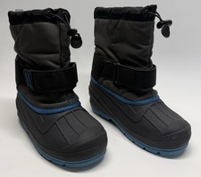 Cat  Jack Boys Snow Boots Gray Black Blue Waterproof Winter Boots Size 4