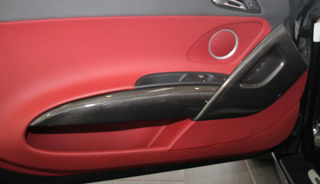 Audi R8 100% Carbon Fiber Interior Door Spears for Gen 1 R8