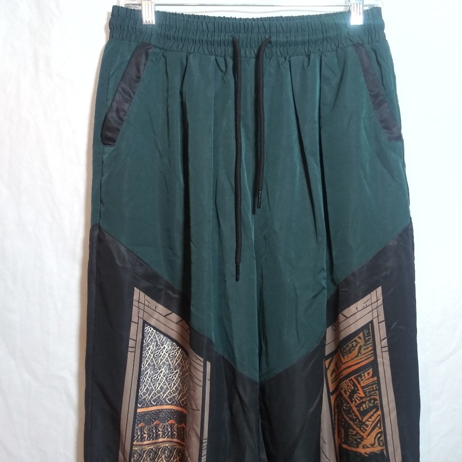 ChArmkpR Ethnic Pattern Patchwork Drawstring Wais… - image 2