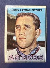 1967 TOPPS #28 BARRY LATMAN HOUSTON ASTROS PITCHER  *FREE SHIPPING*