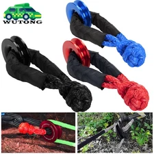 Heavy Duty Recovery Ring Snatch Block Pulley with Soft Shackles Tow Winch Rope