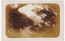 Antique Grand Hotel Scarborough View From Gardens Yorkshire RPPC Postcard Unused
