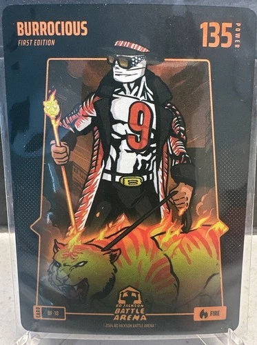 Bo Jackson Battle Arena Burrocious BF-18 Joe Burrow Fire Battlefoil Alpha SP