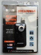 Sylvania Digital Video Camera DV1100 1.8 Screen 4X Zoom SD Card Slot Camcorder