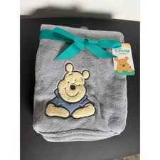 Lambs Ivy Winnie the Pooh Baby Blanket OS Grey Disney Forever Pooh Plush