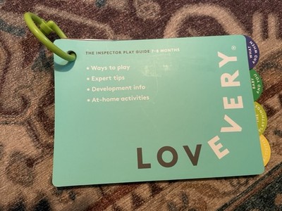 LOVEVERY The Inspector Playkit Guide 7-8 Months   Replacement Manual