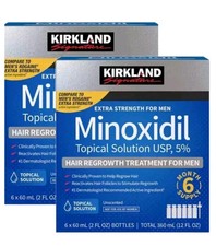 Kirkland Signature Minoxidil 5 Extra Strength Men Hair Regrowth 12 Month Supply