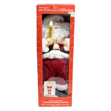Vtg 1990 Telco Motionette Santa Claus Animated 24" Motion Lighted Christmas 90s