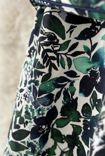 SACHA DRAKE Watercolour Floral Print A Line Dress Pockets Belted Size 12 - Picture 10 of 10