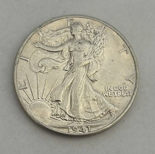 1941 Walking Liberty Half Dollar AU-UC