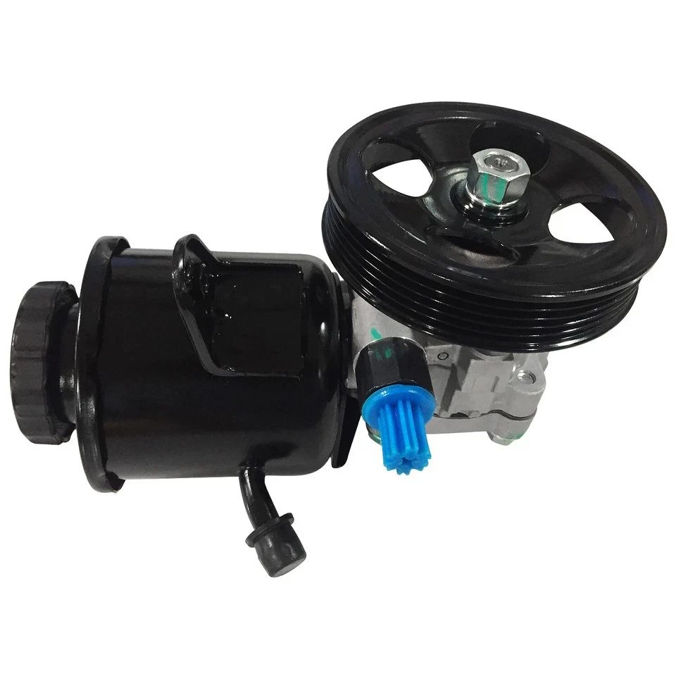 Bomba de dirección asistida con polea y depósito para Subaru Impreza Legacy 1995-1996 Foto 3 de 4