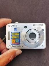 Sony Cyber-shot DSC-W70 Silver 7.2MP Digital Camera 3x Optical Zeiss Zoom 90 new