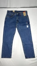 New Levi's 505 Jeans Men's Size 33x30 Straight Leg Regular Fit Medium Wash J3-16