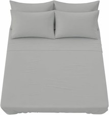 6 Piece Queen Sheet Set - 100 Egyptian Cotton Sheets, Hotel Luxury Bedding, 18"