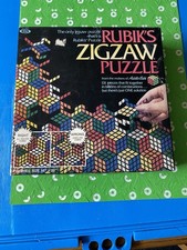 Rubik?s Zigzaw Puzzle Ideal Games 1982 Rubik Cube Jigsaw 131 Pieces 16 X 20 Ins