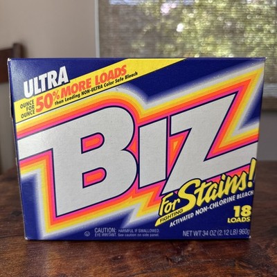 Vintage 1996 90 s Ultra Biz Detergent for Stains Laundry Soap 34oz Movie TV Prop