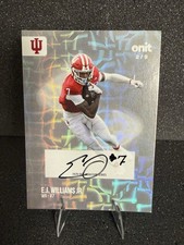 #2/9 E.J. Williams Jr. Onit Athlete Indiana/Raiders  Silver Signature S-2 Auto