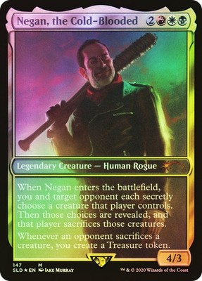 MTG FOIL Negan, the Cold-Blooded(The Walking Dead) Full Art - Secret Lair Drop