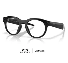 Oakley x Meta AI Glasses HSTN 00W8002 07 Black w/ Clear Lenses *NIB