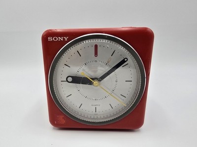 Vintage SONY FM/AM Clock Radio 4.5'' ICF-A10W (Red) Vivaldi Spring Melody