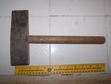 Vintage Antique Splitting Hammer Blacksmith Made Unknown Makers Mark  4.5 Lbs