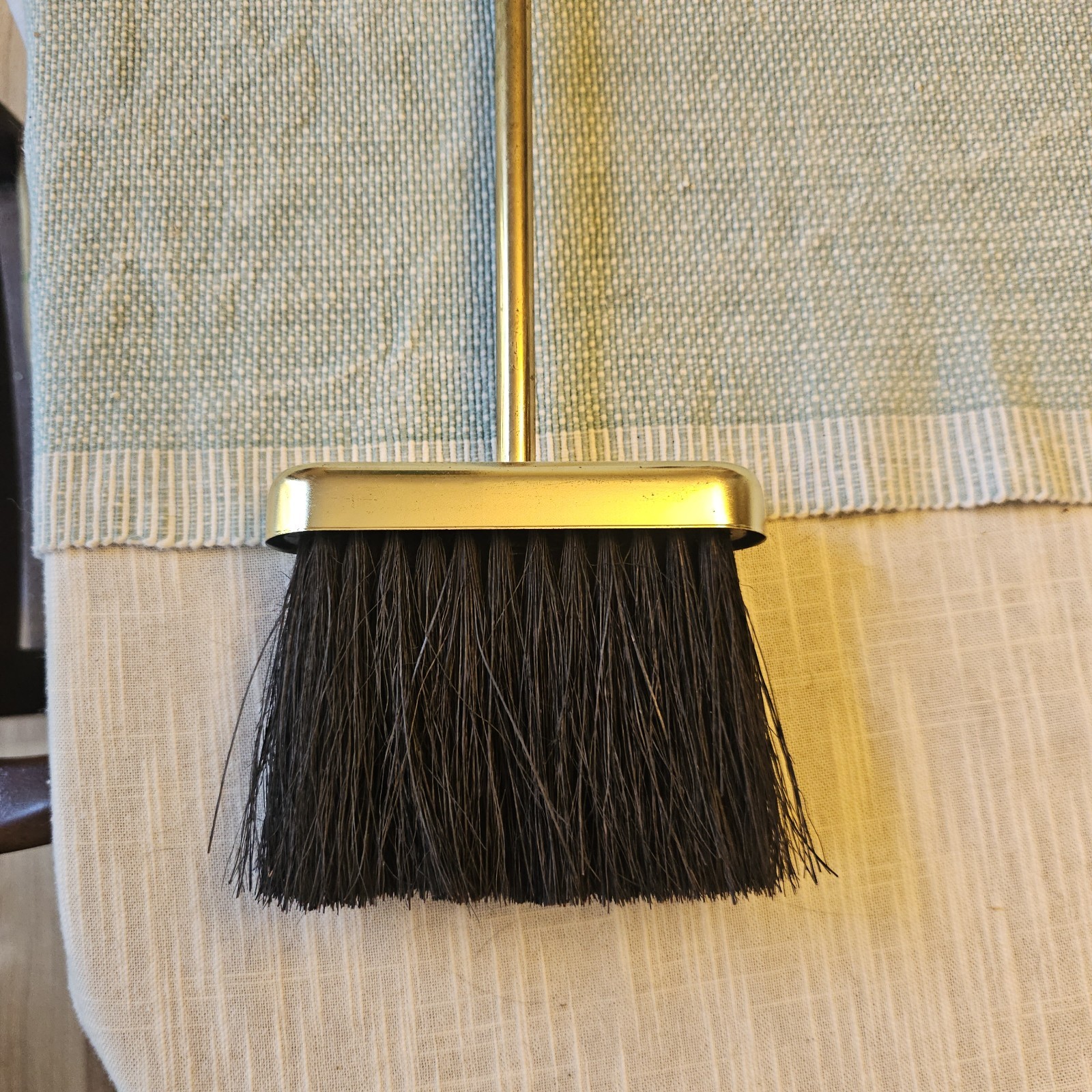 Vintage Elegant Ornate Round Base Brass Fireplace Tool Set - 4 Piece + Stand