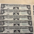 20 Uncirculated Sequential $1 Bills 2021 Kansas J 88229311 C / J88229330 C — photo 2