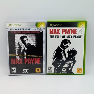 Max Payne 1 & Max Payne 2: The Fall of Max Payne (Xbox) CIB w/ Manuals TESTED
