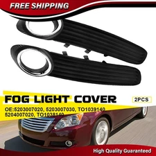 2PCS Front Left and Right Fog Light Bezel Cover Trim For Toyota Avalon 2008-2010