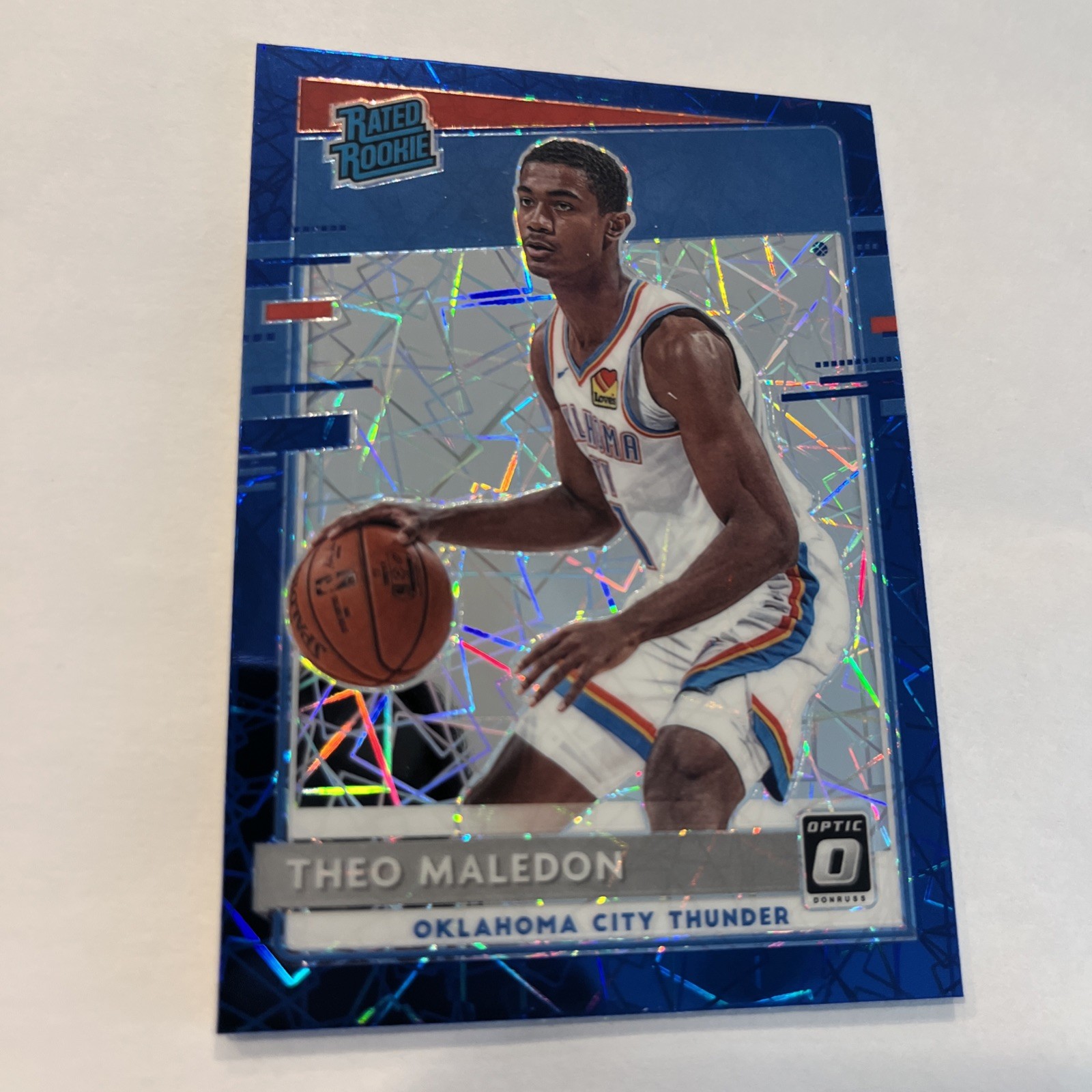 2020-21 Donruss Optic Theo Maledon Blue Velocity Rated Rookie SP #184