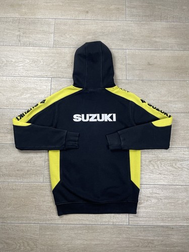 Sudadera con Capucha Cremallera Completa Suzuki Racing Collection Talla M Negra Amarilla Motociclista MotoGP Logo - Imagen 6 de 8