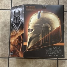 Star Wars The Black Series The Armorer Premium Electronic Helmet  DAMAGED BOX