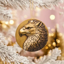 Gryphon Ornament Mythical Beast Art Carved Fantasy Creature Gift