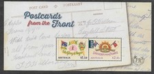 AUSTRALIA 2025 POSTCARDS FROM THE FRONT MILITARY   MIN SHEET  MNH