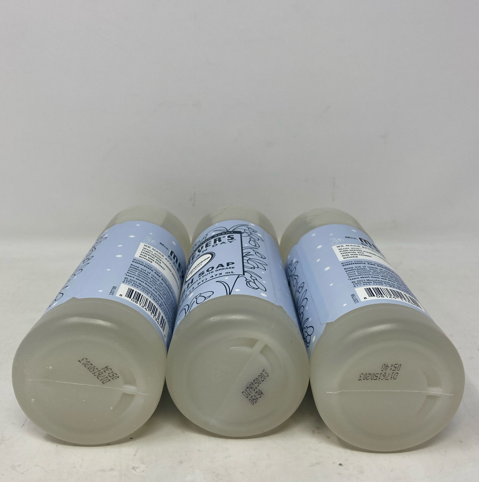 Mrs. Meyer’s Clean Day Snowdrop Dish Soap, Light Blue Label, 16 fl oz 3-Pack