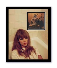 Taylor Swift Autographed Signed 11x14 Framed CD Photo Midnights Jade ACOA