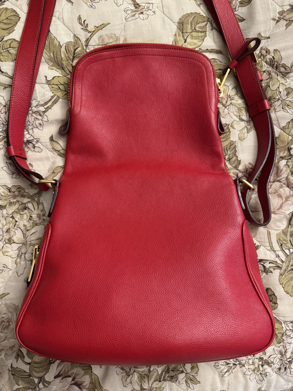 Tom Ford Solid Red Leather Shoulder Crossbody Bag - image 11