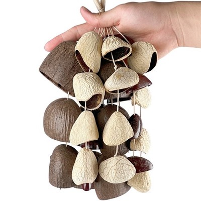 African Natural Shell Shaker Nutshell Seed Rattle Hand Percussion Instruments