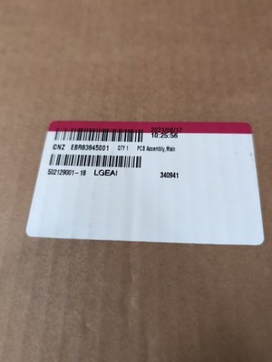 EBR83845001 LG REFRIGERATOR MAIN PCB CONTROL BOARD GENUINE OEM PART BRAND NEW 